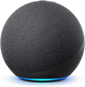 Echo Dot (Newest gen) | Big vibrant sound Wi-Fi and Bluetooth smart speaker with Alexa | Charcoal-image