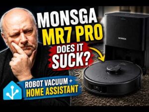 Video thumbnail for MONSGA MR7 Pro – Does It Suck? Robot Vacuum + Home Assistant