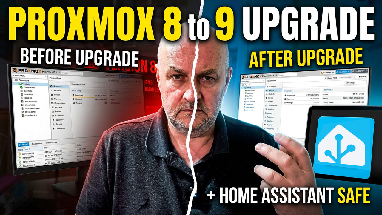 Proxmox 8 to 9 upgrade walkthrough video